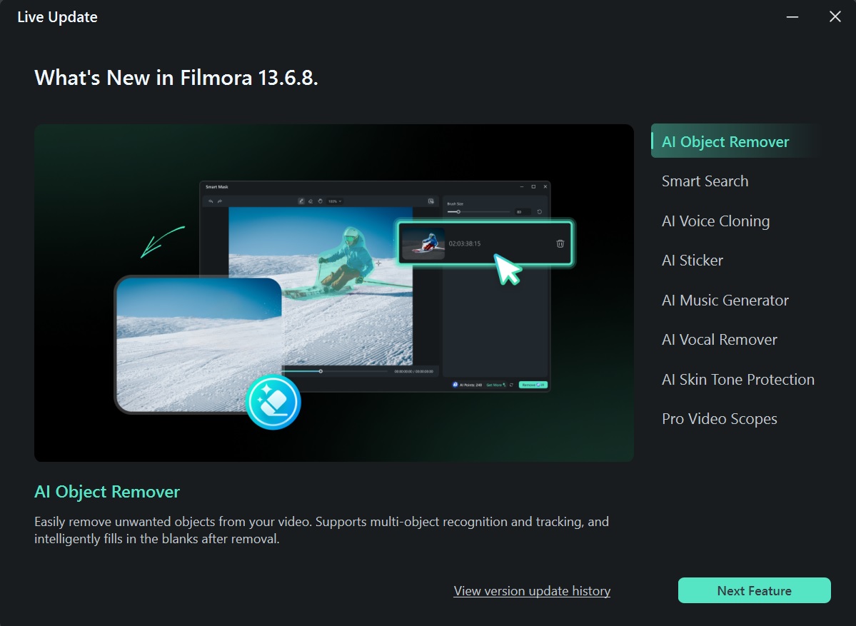 wondershare filmora new features version 13