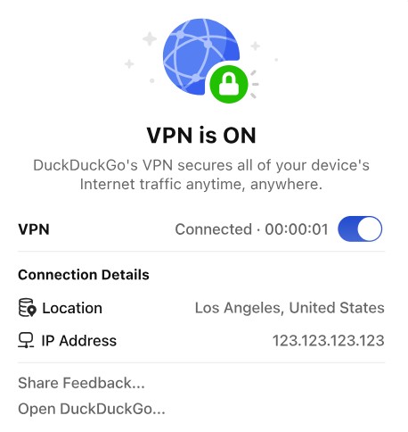 DuckDuckGo VPN service