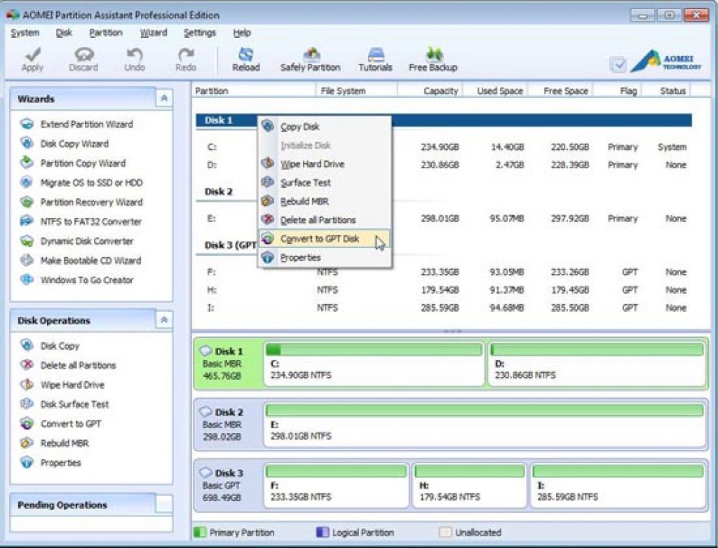 AOMEI Partition Assistant Pro 10.1 free instal
