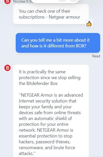 NETGEAR Armor chat 1