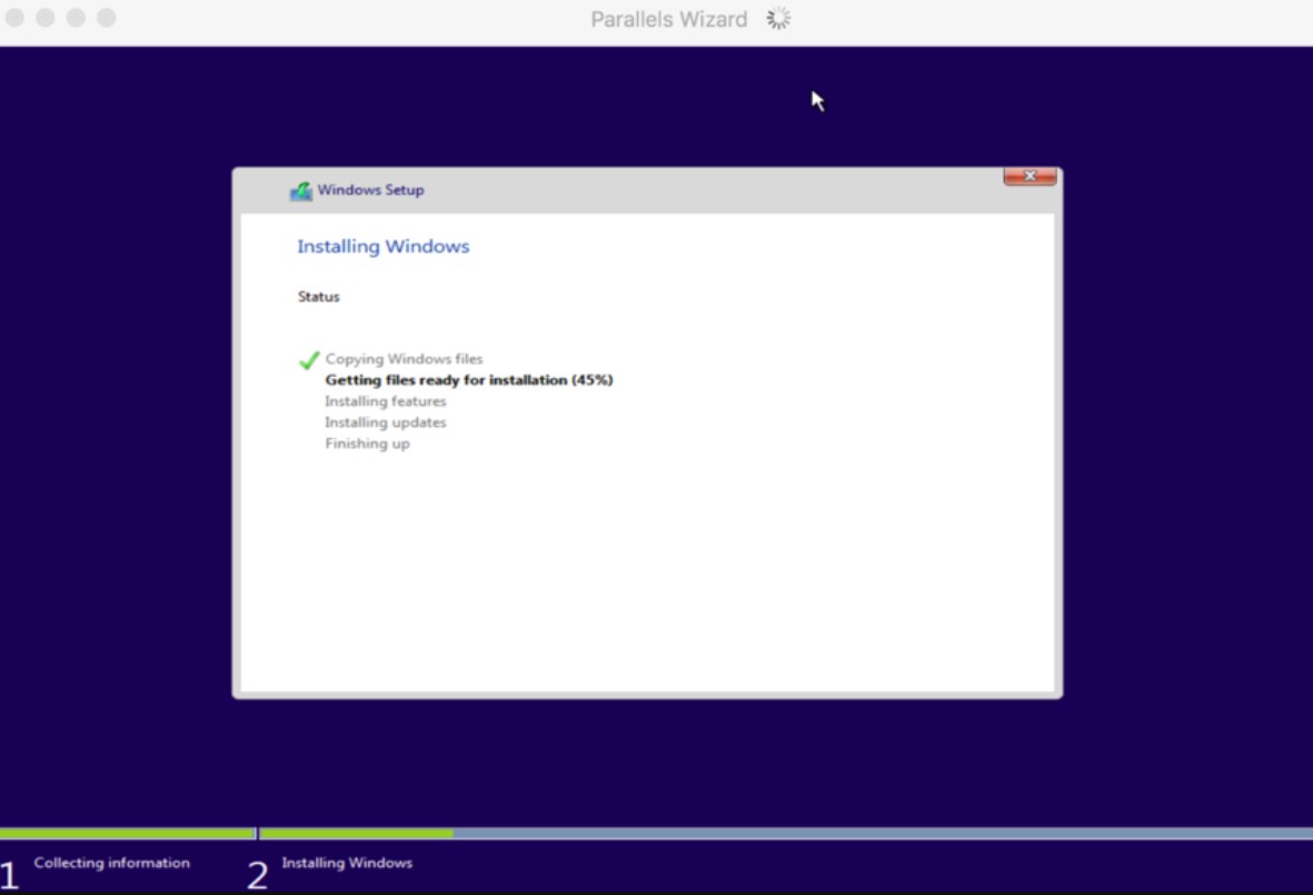 install windows os to parallels desktop 20