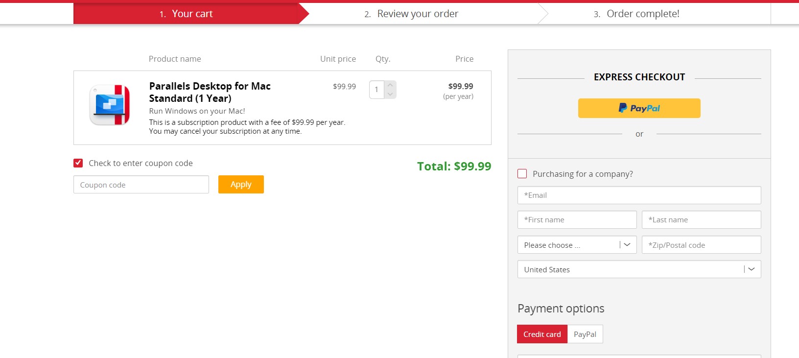 How to redeem coupon code for Parallels Desktop 20 for MAC