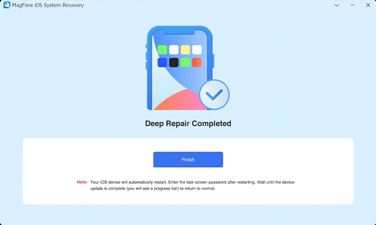 Magfone iOS System Recovery deep repair
